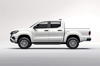 Pickup car vehicle truck white background. 