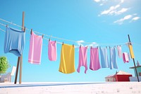 Clothesline clothesline outdoors laundry. AI generated Image by rawpixel.