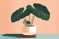 Alocasia longiloba plant leaf houseplant. AI generated Image by rawpixel.