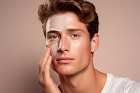 Skincare cosmetics portrait adult. 