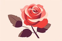 Rose flower plant art. AI generated Image by rawpixel.