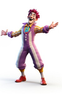 Clown smiling costume cartoon. AI generated Image by rawpixel.