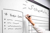 White board mockup psd