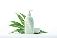 Body care bottle plant white background. AI generated Image by rawpixel.
