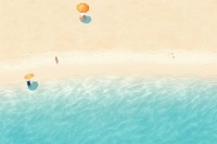 Beach illustration outdoors nature sea. 