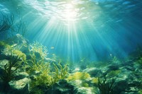 Underwater background underwater sea backgrounds. AI generated Image by rawpixel.