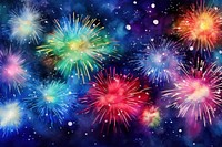 Fireworks border backgrounds outdoors night. 