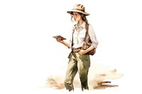 Zoologist portrait outdoors female. AI generated Image by rawpixel.