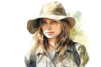 Zoologist portrait female adult. AI generated Image by rawpixel.