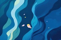Blue water nature ocean sea. AI generated Image by rawpixel.