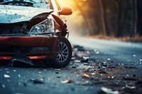 Broken car accident vehicle wheel. AI generated Image by rawpixel.