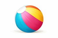 Beach-ball sphere egg white background. AI generated Image by rawpixel.