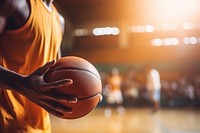 African american man play basketball sports competition exercising. 