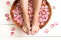 Body care petal flower relaxation. 