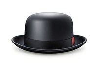 A bowler hat white background headwear headgear. AI generated Image by rawpixel.
