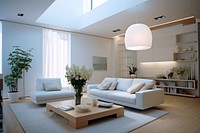 Modern living room architecture furniture building. 