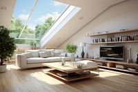 Modern living room house architecture furniture. 