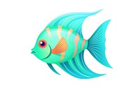 Tropical Fish fish animal white background. AI generated Image by rawpixel.