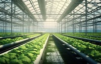 Lettuce agriculture greenhouse biochemistry. AI generated Image by rawpixel.