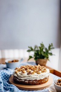 Carrot cake dessert table food. AI generated Image by rawpixel.