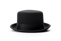 A bowler hat black white background celebration. 