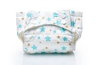 A baby disposable diaper white white background handbag. 