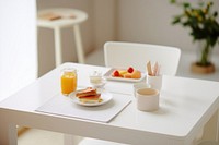 A breakfast table food furniture brunch. AI generated Image by rawpixel.