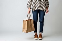 A Full body side view happy young woman bag footwear shopping. AI generated Image by rawpixel.
