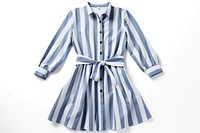 A striped shirt dress fashion sleeve blouse. 