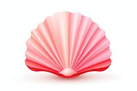 Scallop-seashell white background invertebrate clothing. AI generated Image by rawpixel.