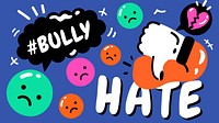 Bullying colorful illustration desktop wallpaper