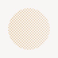 Dotted circle shape vector