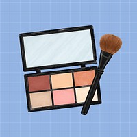 Makeup palette, cosmetic illustration