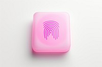 Fingerprint scanner white background electronics technology. 