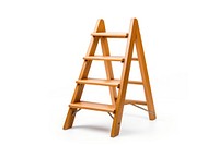 Wooden ladder chair architecture furniture. 