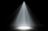 Stage spotlight effect, black background, 