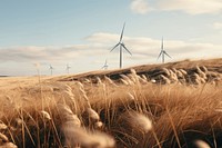 Windmill grass landscape outdoors. 