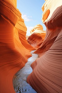 Landscape formation sunlight outdoors. 