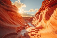 Landscape formation sunlight outdoors. AI generated Image by rawpixel.