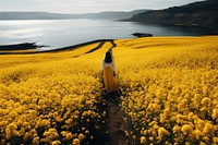 Landscape flower outdoors standing. 