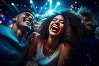 Laughing music adult party. AI generated Image by rawpixel.