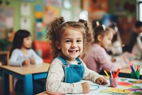 Student child smile happy. 