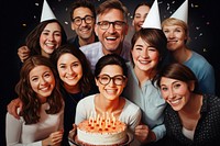 Family birthday celebrating dessert adult party. AI generated Image by rawpixel.
