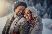Laughing snow outdoors motion. AI generated Image by rawpixel.