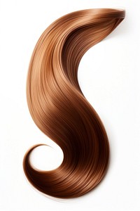 Long healthy straight brown hair wood white background hairstyle. 