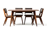 Midcentury dining table chair architecture furniture. AI generated Image by rawpixel.