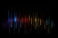 Rainbow sound wave effect 