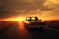 Convertible outdoors vehicle driving. AI generated Image by rawpixel.