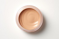 Cosmetics makeup white background circle. AI generated Image by rawpixel.