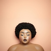 Chubby female rubber doll portrait adult photo. AI generated Image by rawpixel.